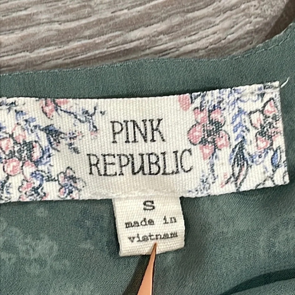 Pink Republic Paisley Floral Sheer Layered Tank Top S - Picture 13 of 15